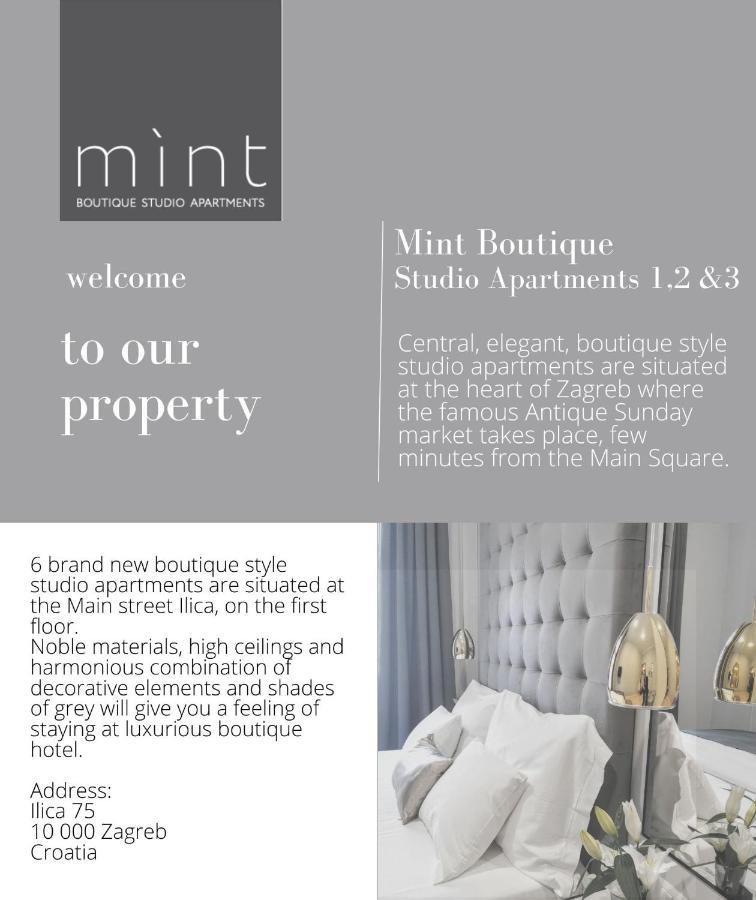 Mint Boutique Studio Apartments 2 Zagreb Luaran gambar